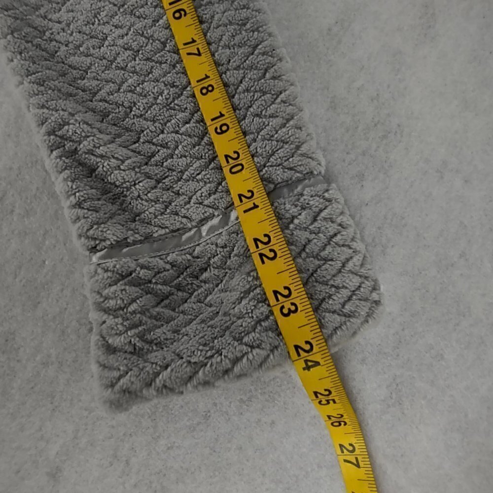 Charter Club Womans Plush Side pockets Shawl collar Zig Zag Zipper Robe, Size XS - Picture 11 of 14